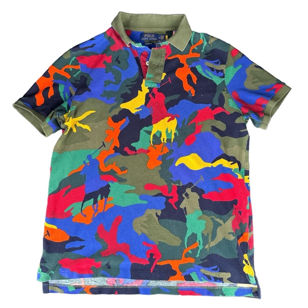 Vintage Polo Ralph Lauren Pony Camo Shirt